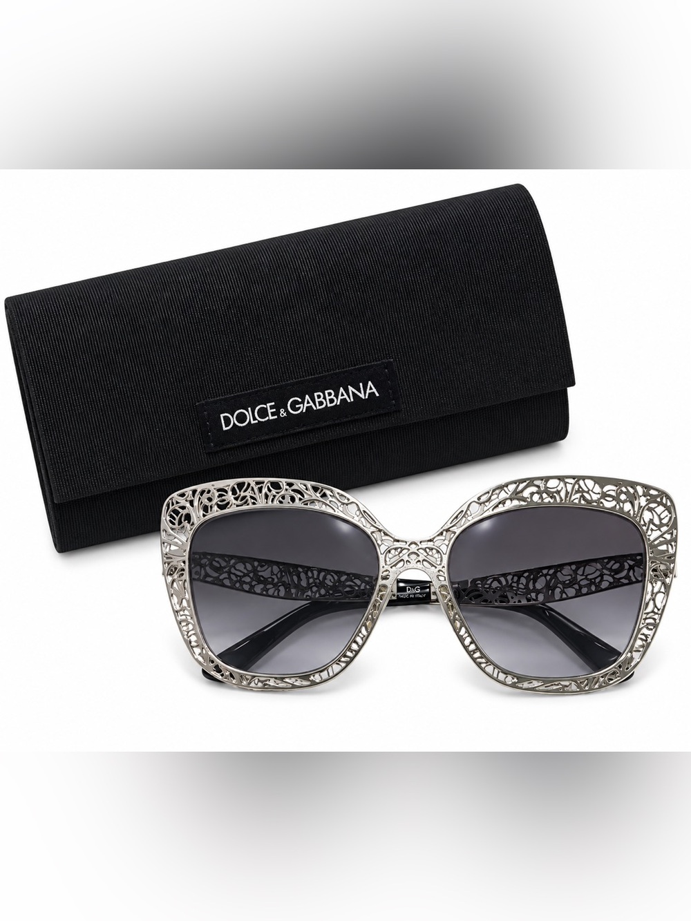 Dolce & Gabbana DG2164 05/8G Lace Swarovski Sunglasses w/ case